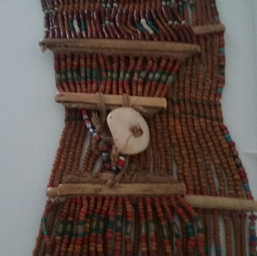 Hand beaded belt
